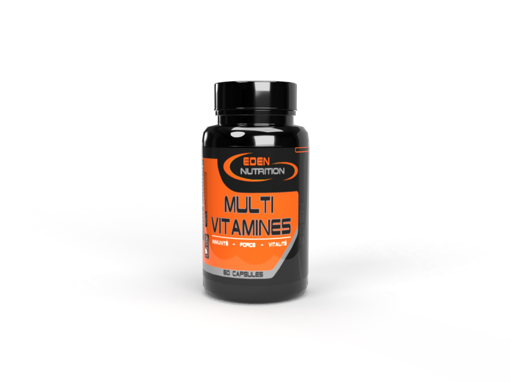 Multi vitamines d'Eden Nutrition pour récupération, réduction du stress oxydatif, renforcement du système immunitaire.