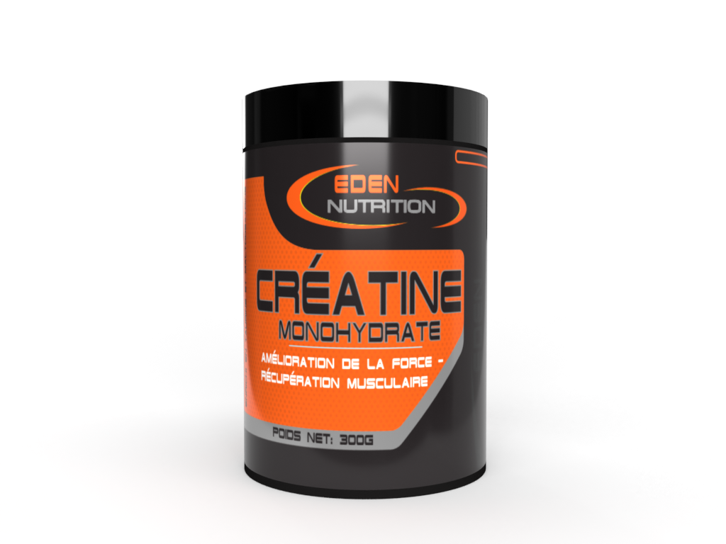 Créatine d'Eden Nutrition, enrichie en maltodextrine, pour croissance musculaire, endurance, performances et récupération améliorées.
